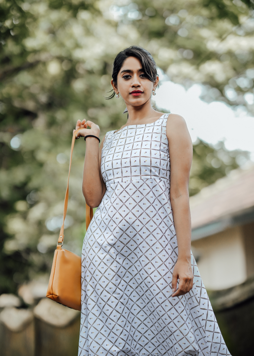 Ethnic Shrug Dress**